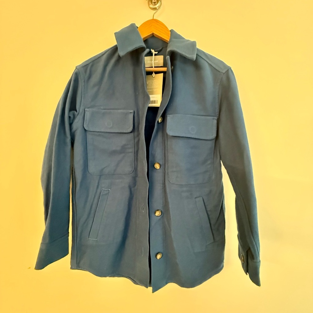 Everlane Blue Military Field Jacket